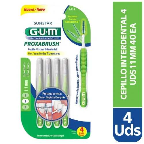 Cepillos Interdentale Gum - 4 Unidades
