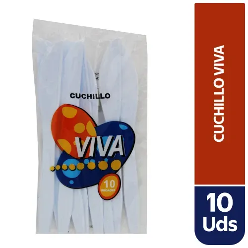 Cuchillo Viva Desechable - 10 unidades