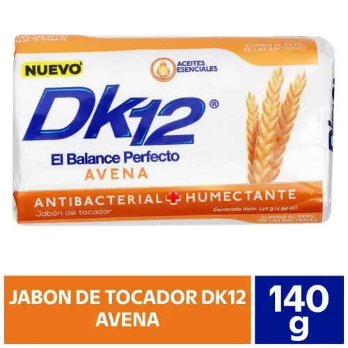 Jabón Dk12 De Tocador Antibacterial Avena - 140 g