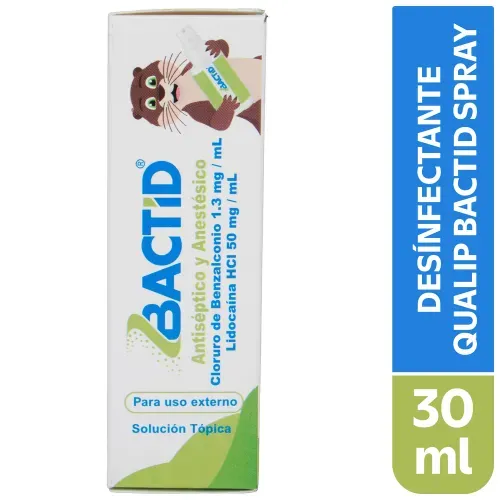 Desínfectante Qualip Bactid Spray - 30ml