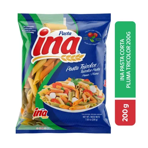 Pasta Ina Pluma Tricolor - 200 g