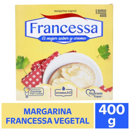 Margarina Francessa vegetal el mejor sabor y aroma - 400 g