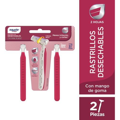 Rasuradora Equate Mango De Gomadama 2 Ea