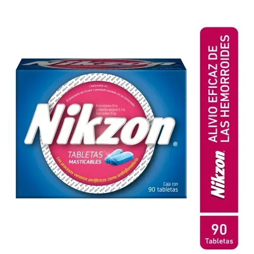 Nikzon para hemorroides- 90 tabletas-Precio indicado por varices/hemorroid