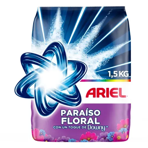 Detergente en Polvo Ariel Paraíso Floral Explosión de Aroma en Tu Ropa - 1.5 kg