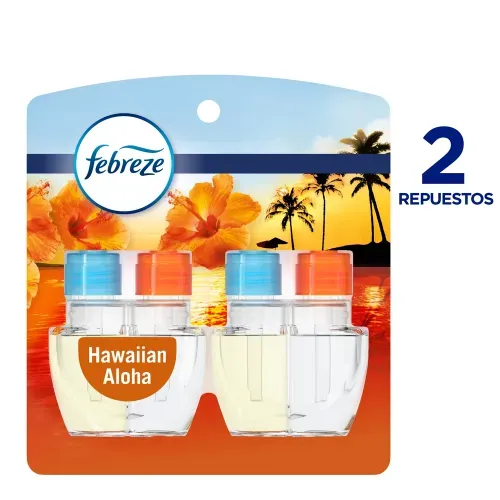 Repuestos Febreze Plug Ocean Aroma a Hawaiian Aloha - 2 Uds