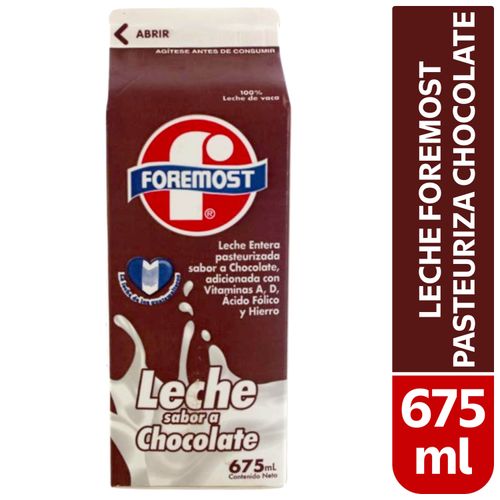 Bebida saborizada  Foremost Pasteurizada Chocolate - 675ml