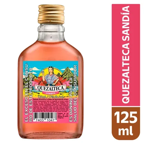 Ron Quezalteca Sabor Sandía - 125 ml