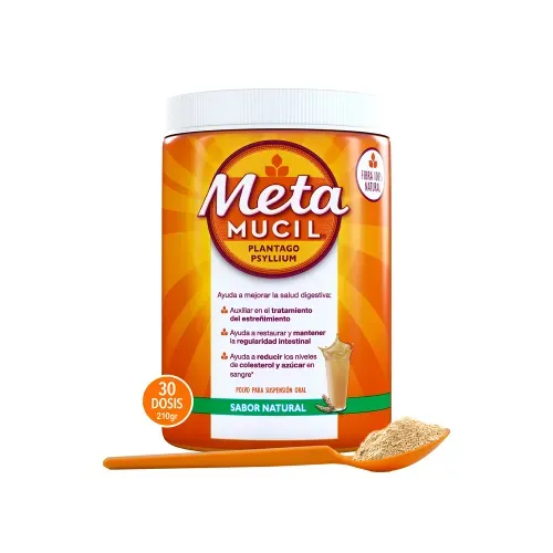 Fibra Natural Metamucil Sabor Natural 30 Dosis - 210 g-Precio indicado por fibras