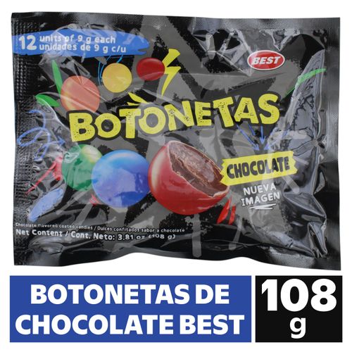 Botonetas de Chocolate Best - 108 g