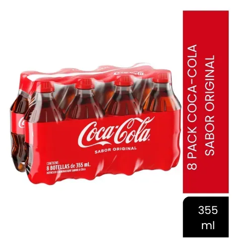 Gaseosa Coca-Cola Sabor Original 8 Pack - 355 ml