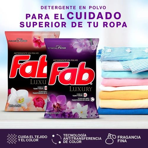 Detergente en Polvo Fab Luxury Black - 4 kg