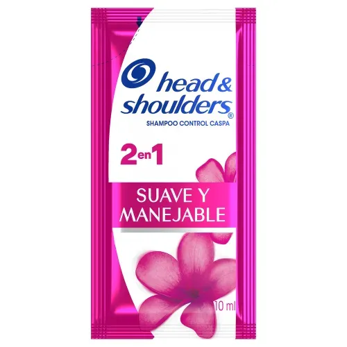 Shampoo Control Caspa Head & Shoulders Suave Y Manejable 2 En 1 - 10ml