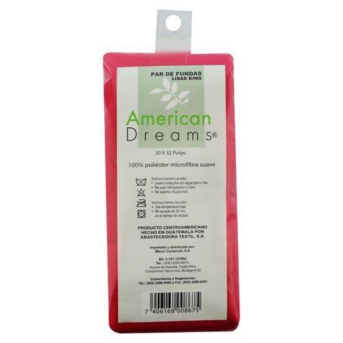 American Dream Set 2 Fundas King Lisas