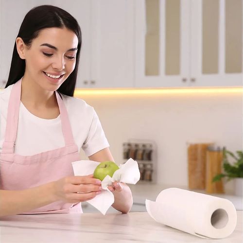 Toalla De Papel Para Cocina Tipo Mayordomo Marca Supermax Premium 90H - 1 Rollo