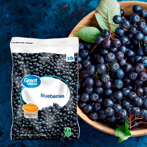 Arándanos Great Value Congelados - 1.36 kg