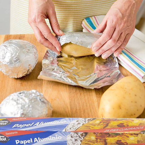 Papel Aluminio Marca Supermax - 25 Pies Unidad