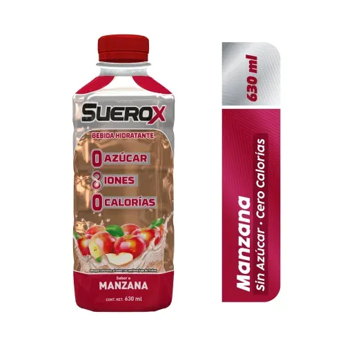 Bebida Hidratante Suerox Sin Azúcar Manzana - 630 ml