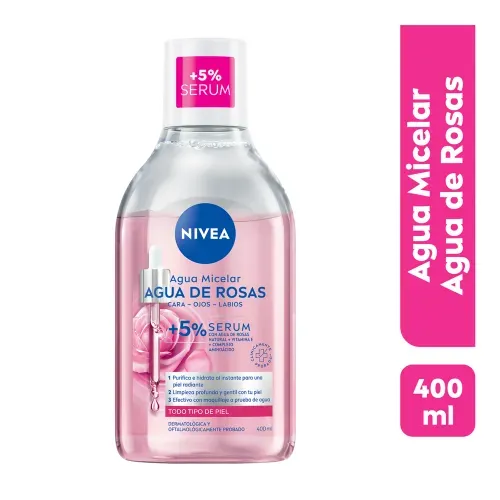 Agua Nivea Micelar De Rosas - 400ml
