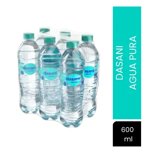 Agua Pura Dasani 6 Pack - 600 ml