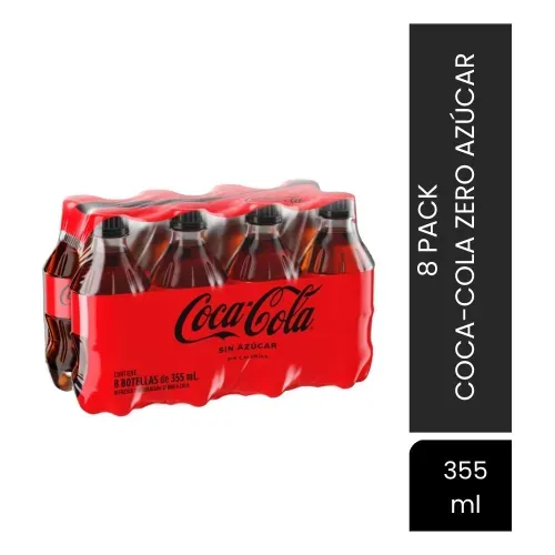 Gaseosa Coca-Cola Zero Azúcar 8 Pack - 355 ml