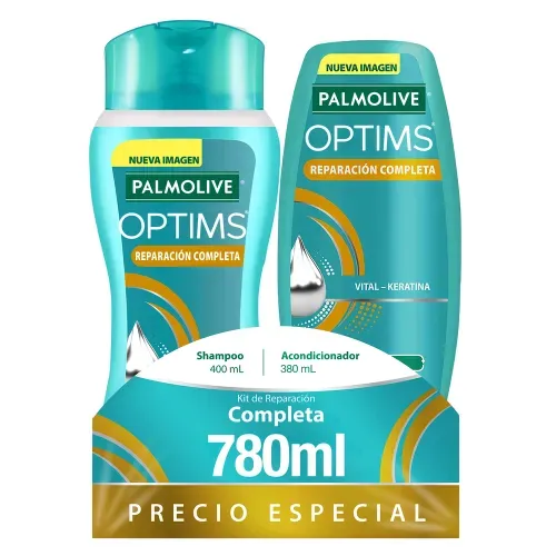 Shampoo y Acondicionador Palmolive Optims Nivel 4 - 780 ml