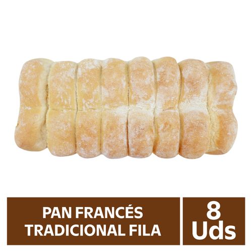 Pan Frances Tradicional Fila - 8 Unidades