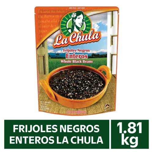 Frijol La Chula Entero Negro - 1810 g