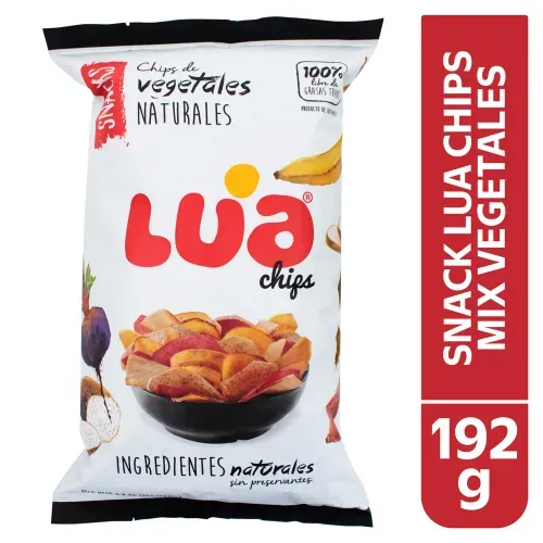 Snack Lua chips Mix vegetales - 192 g