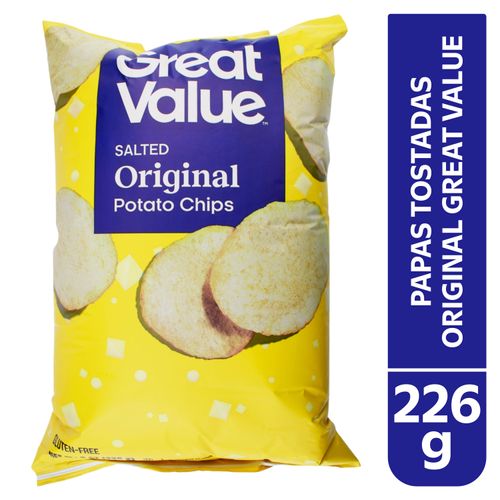 Papas Tostadas Great Value Sabor Original - 226 g