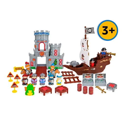 Set Kid Connection de castillo y Barco Pirata. Modelo: 95703