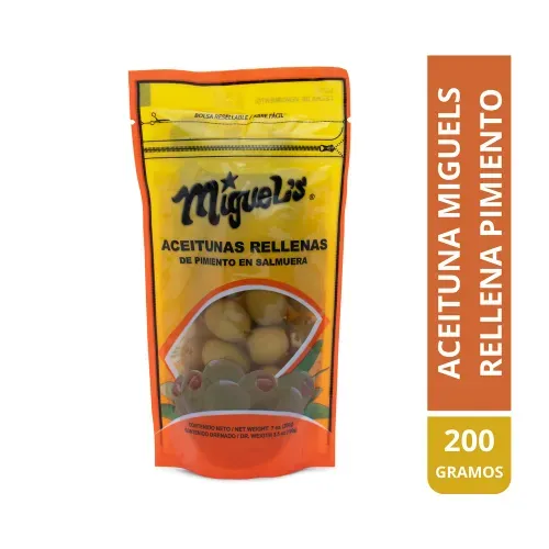 Aceituna Miguel's rellena pimiento - 200 g