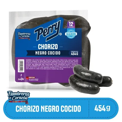 Chorizo Perry Negro Cocido - 454 g