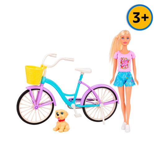 Muñeca Brittany con bicicleta surtido