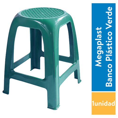 Megaplast Banco Plástico Adulto Verde M