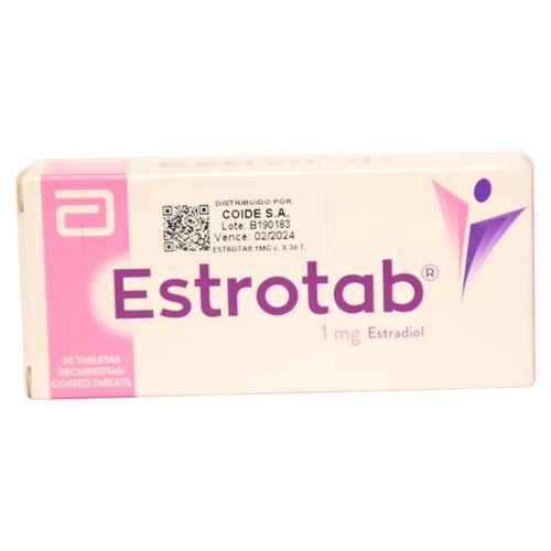 Estrotab Abbott 1 Mg X 30 Tabletas