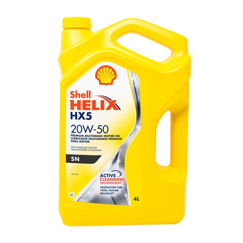 Aceite Shell Helix para Motor Gasolina 20W50-4 Litros