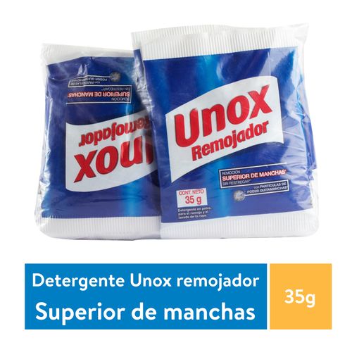 Detergente en polvo Unox, remoción superior de manchas -420g