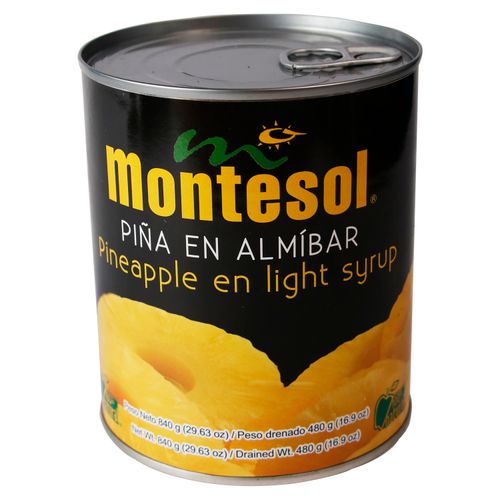 Piñas Montesol Rodajas Almibar - 480gr