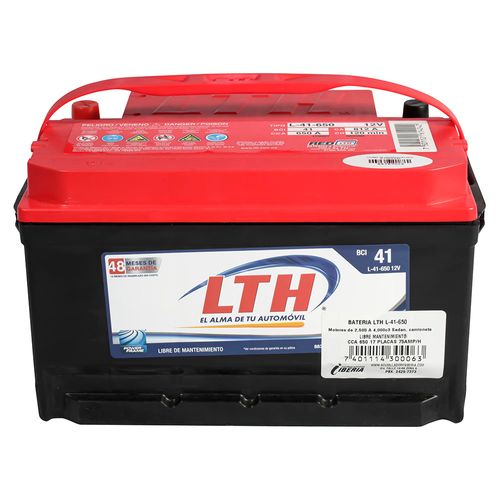 Baterría Lth Para Automóvil L-41-650 17 Placas