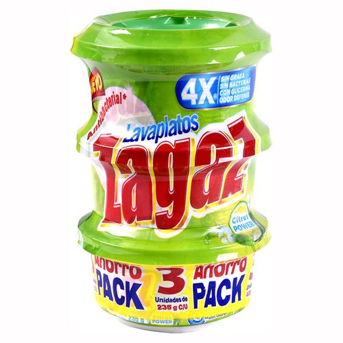 Lavaplatos Zagaz Citrus 3 pack  - 705 g