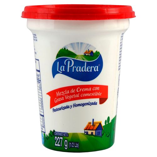 Crema La Pradera lactea y grasa - 227 g