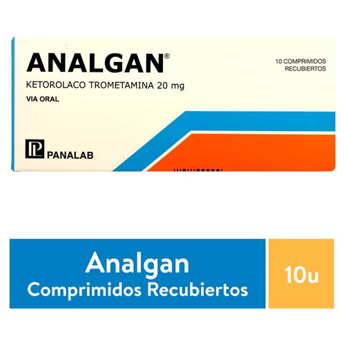 Analgan 20Mg X10 Tabletas