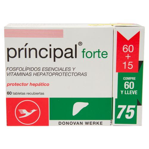 Pk Principal Forte 60 + 15 Tabletas Una Caja