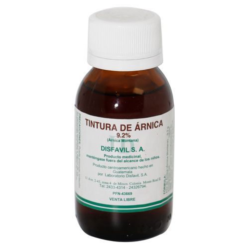 Tintura De Arnica 2 Onzas Una Caja