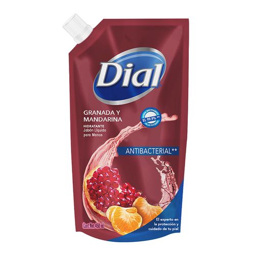 Jabón Dial Pouch Granada Mandarina 450Ml