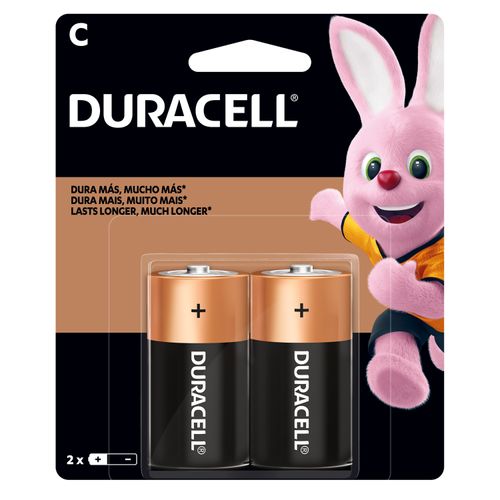 Batería Duracell Alcalina C - 2 unidades