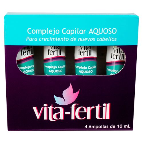 Complejo Vtafertil Cap Aqu Caspa 4 unidades - 40ml