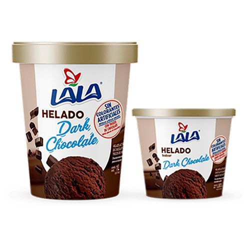 Helado Lala Dark Chocolate Litro 900Ml