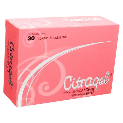 Citragel 1500 Mg/200Ui  X30 Tabletas